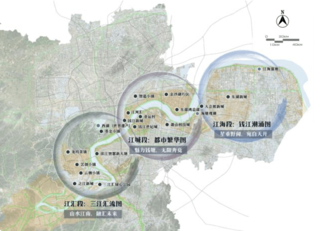 重点打造钱塘区桥头堡,东部湾总部等区块,建成一座省级特色小镇!