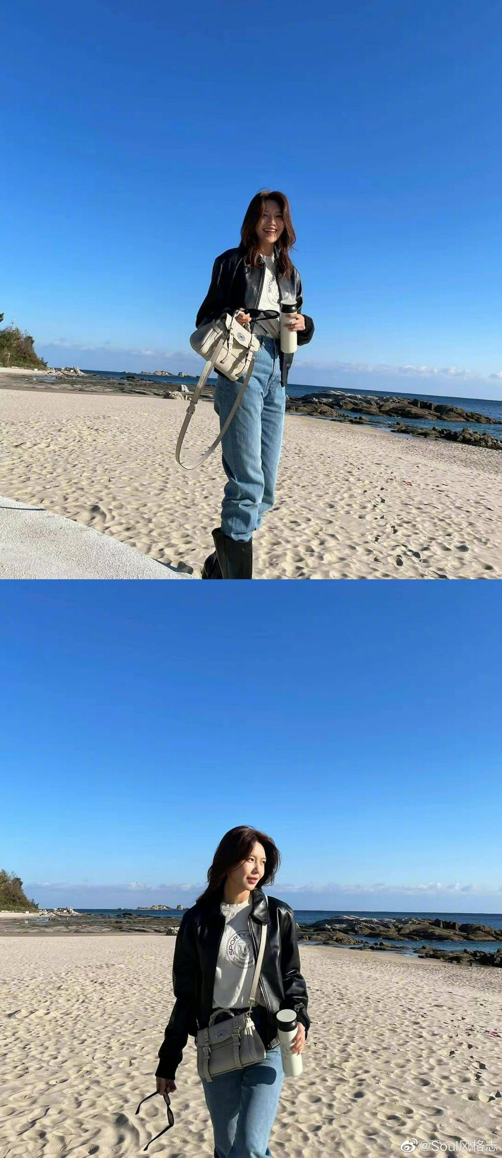 崔秀英ins穿搭分享高挑权的身材行走的衣架子