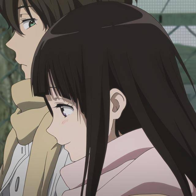 《冰菓》：折木奉太郎&千反田爱瑠情侣头像_&_田爱_折木奉太郎