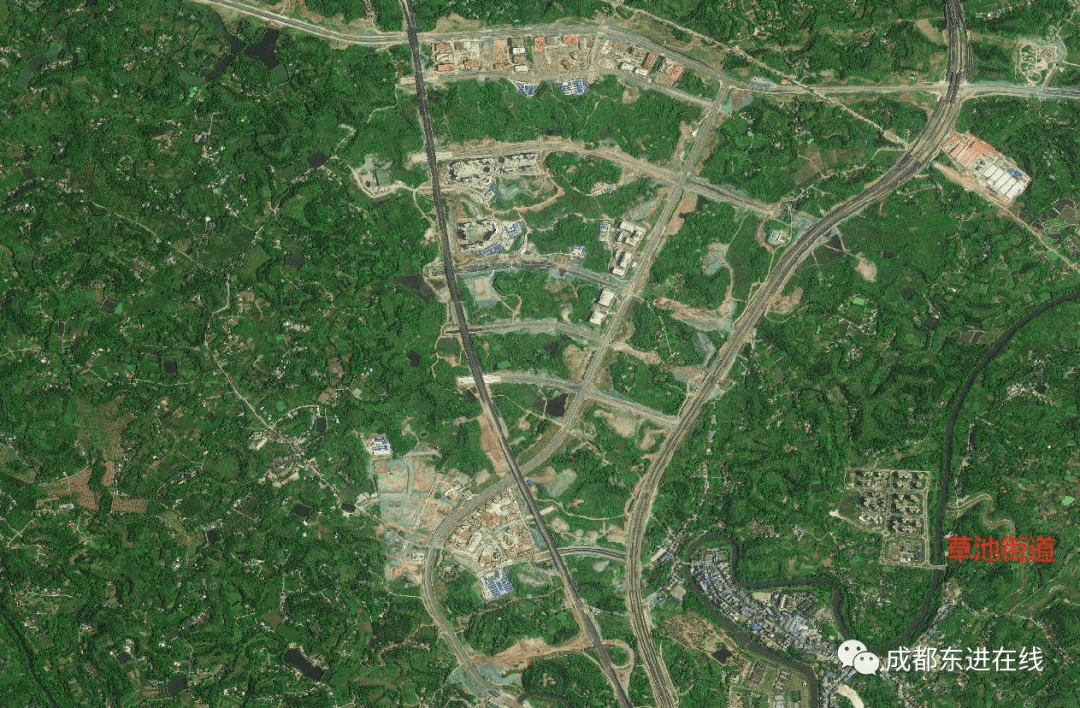成都东部新区卫星图最新版本!你家乡变化大吗?