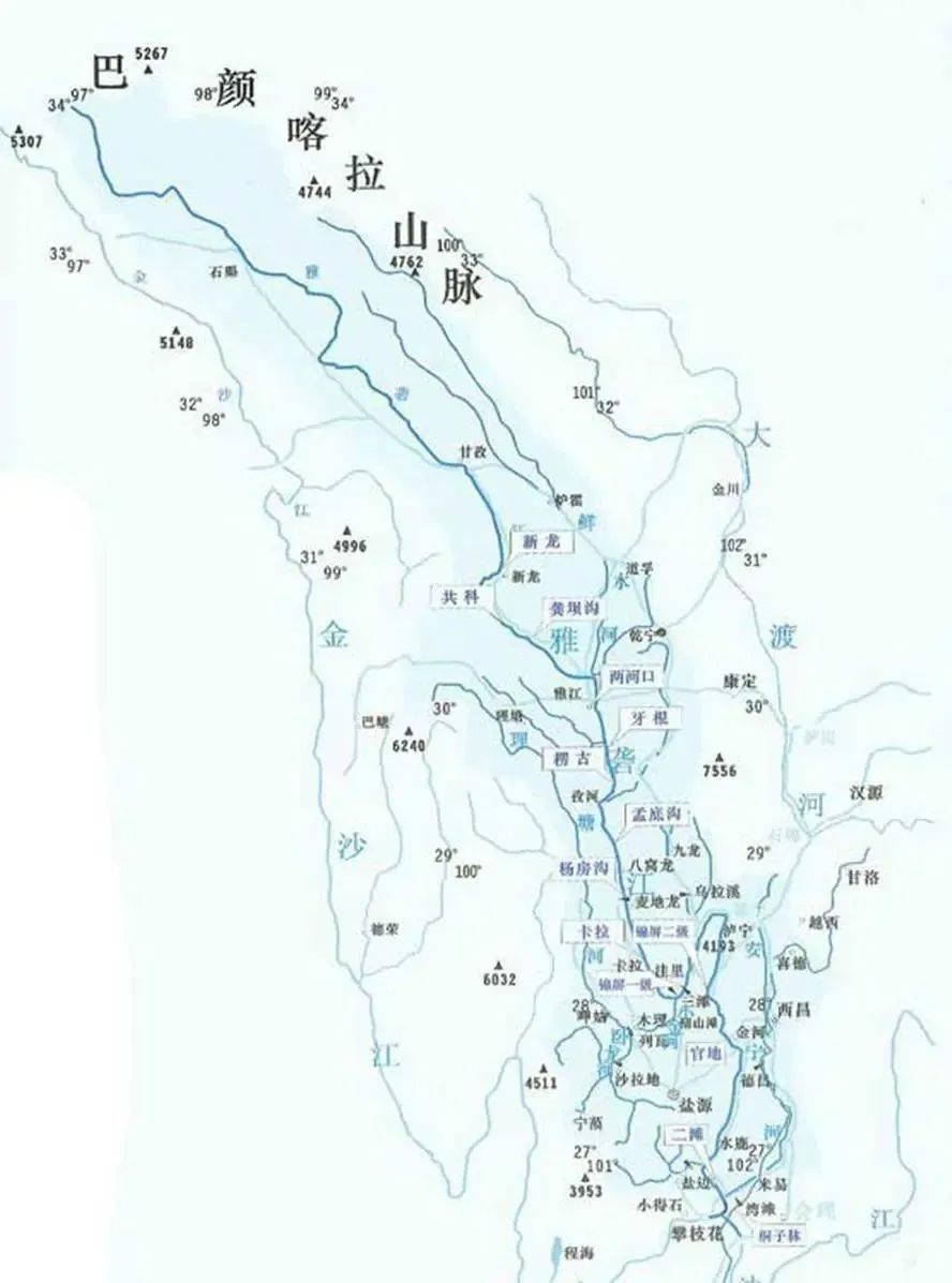 雅砻江水电站分布图图片