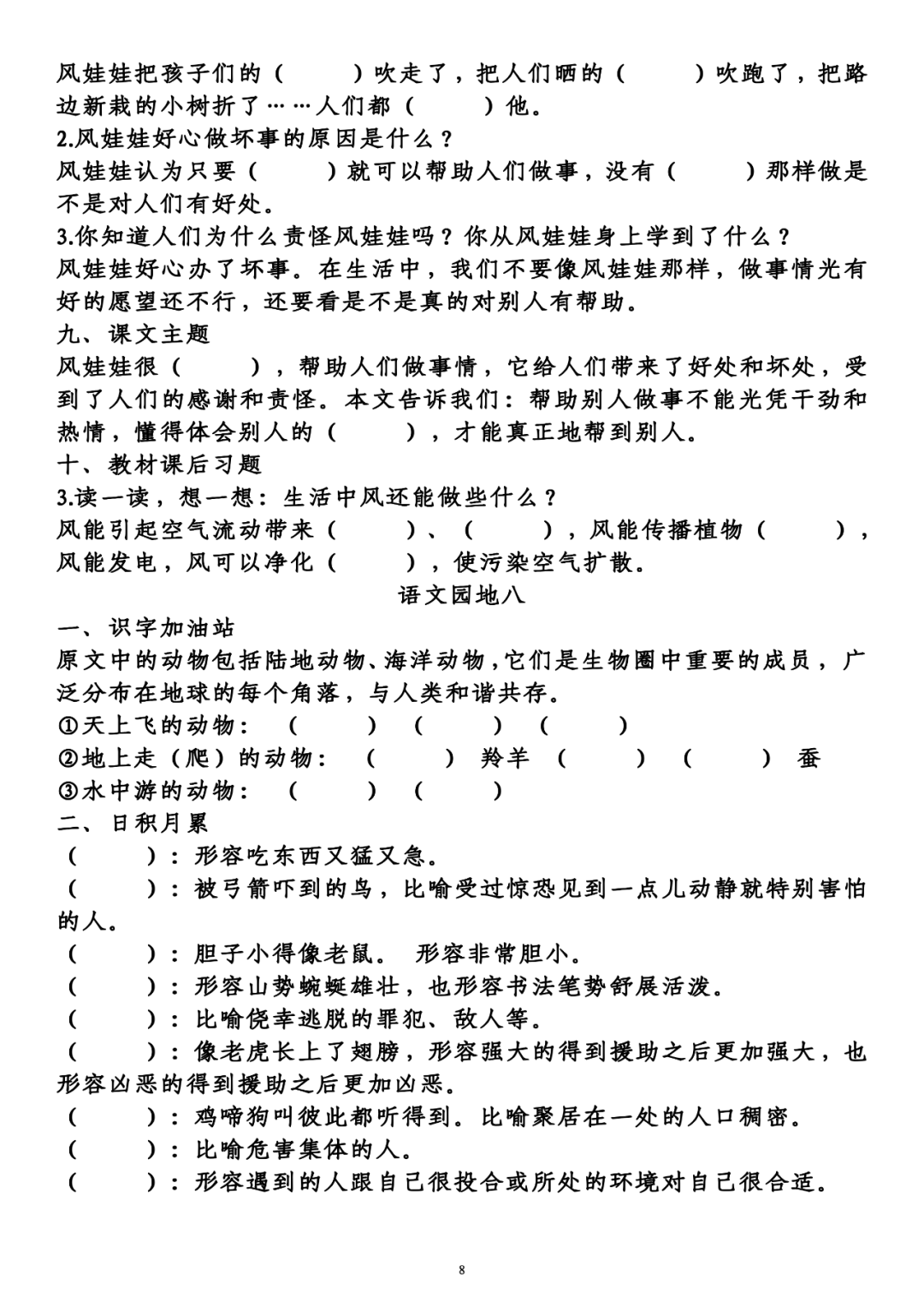 转弯)闷mèn (纳闷)mēn(闷热)假jiǎ(真假)jià(放假)四,近义词茂密