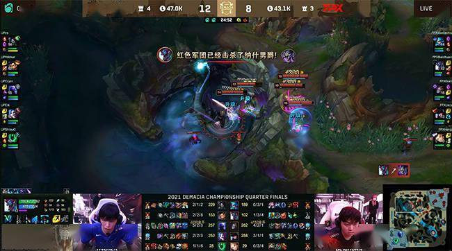 团战|LOL-德杯：Lwx四杀女警主宰团战，FPX 3-0淘汰UP晋级半决赛