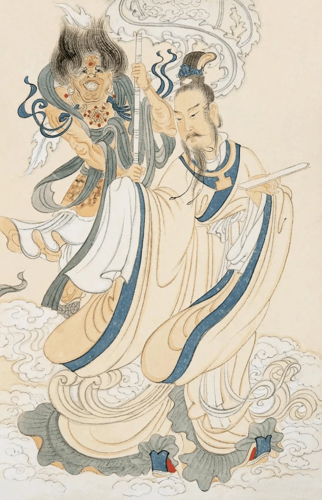 张大千《九歌图册》欣赏_搜狐网