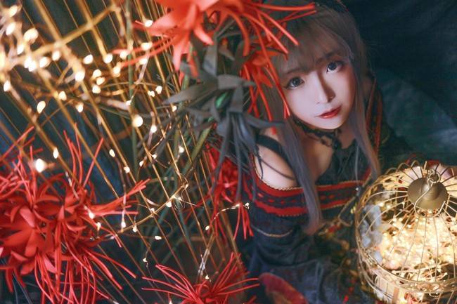 lolita私影,刺绣彼岸花_sena_摄影_后期