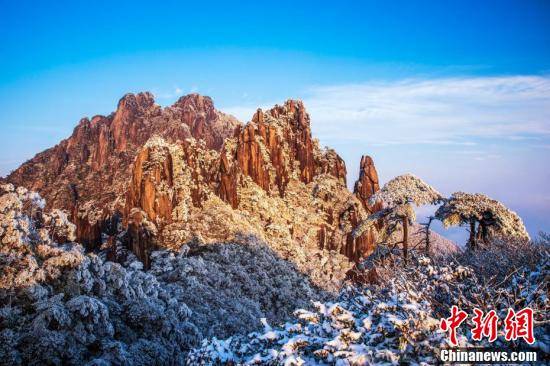 栈道|航拍江西三清山雪景：银装素裹宛如童话世界