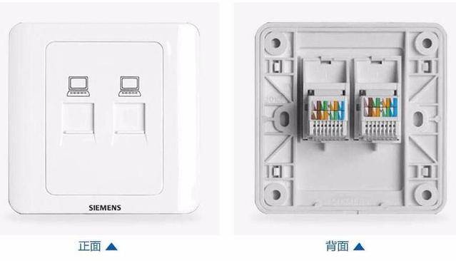 網絡開關面板插座網線接法詳細圖解