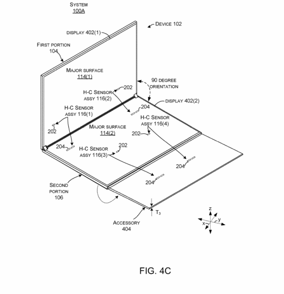 Phone|微软 Surface Phone 三折折叠屏专利曝光