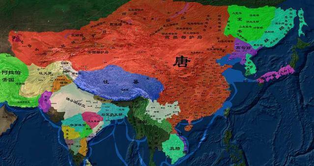 唐朝地图 强盛图片