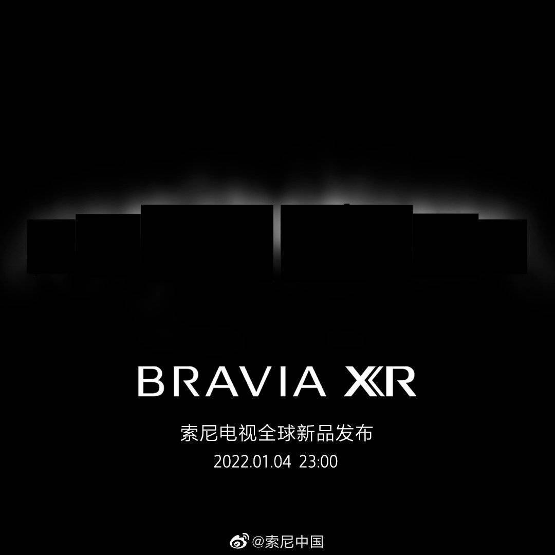 索尼|2022 索尼电视 BRAVIA XR 全球新品发布会定档明年 1 月 4 日