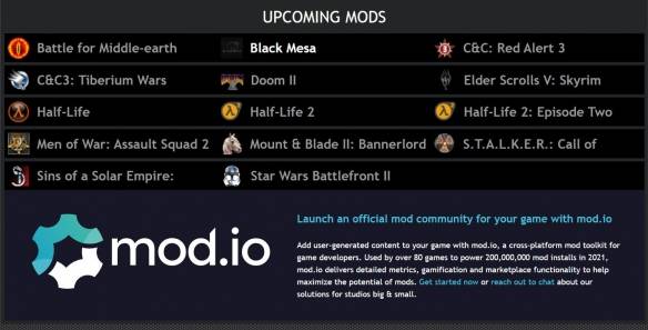 国外mod网站公布2021年度十大游戏mod 基于用户投票产生