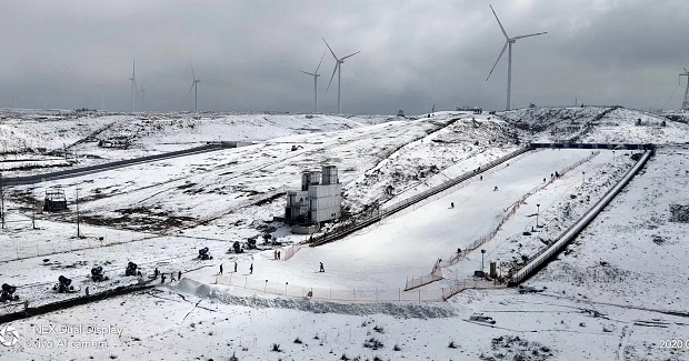 云顶滑雪场俯视图图片