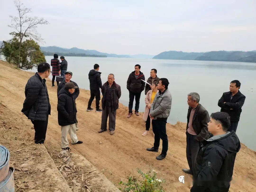 近日,濛江镇政府组织濛江司法所,镇综治办,镇水利站到江权村调解土地