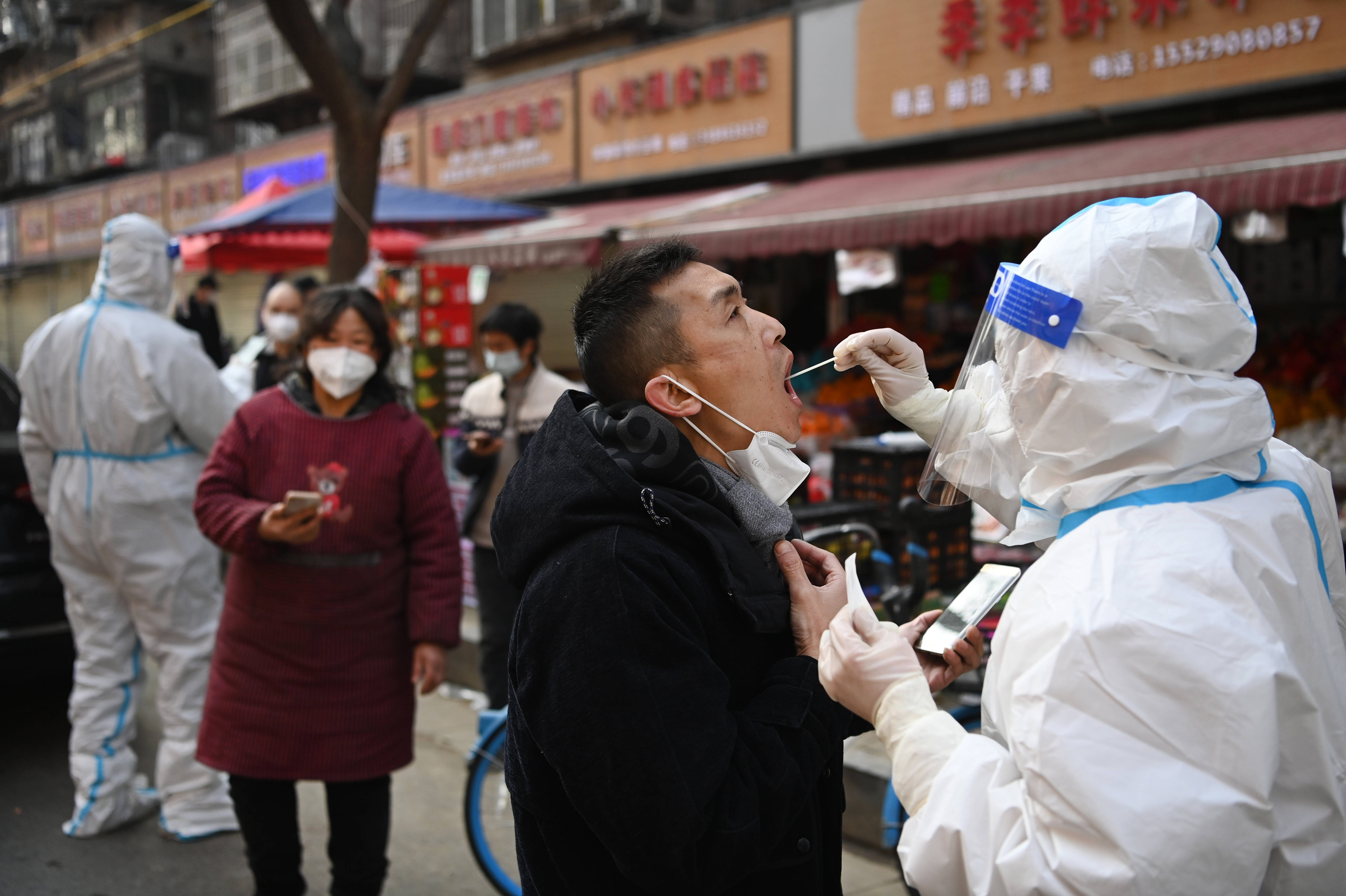 西安核酸检测图案图片