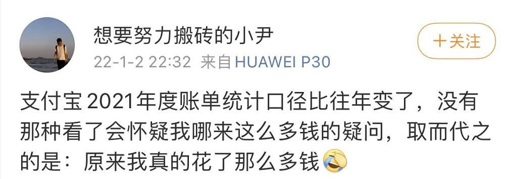 网友|终于！年度账单又来了！网友：看完emo了