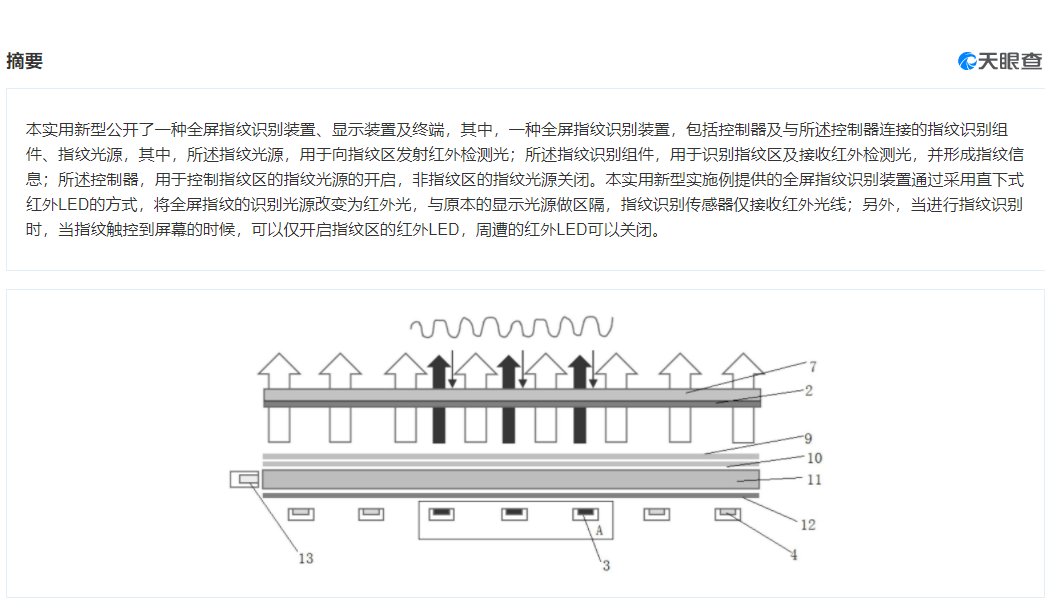 控制器|小米手机获全屏指纹识别专利授权