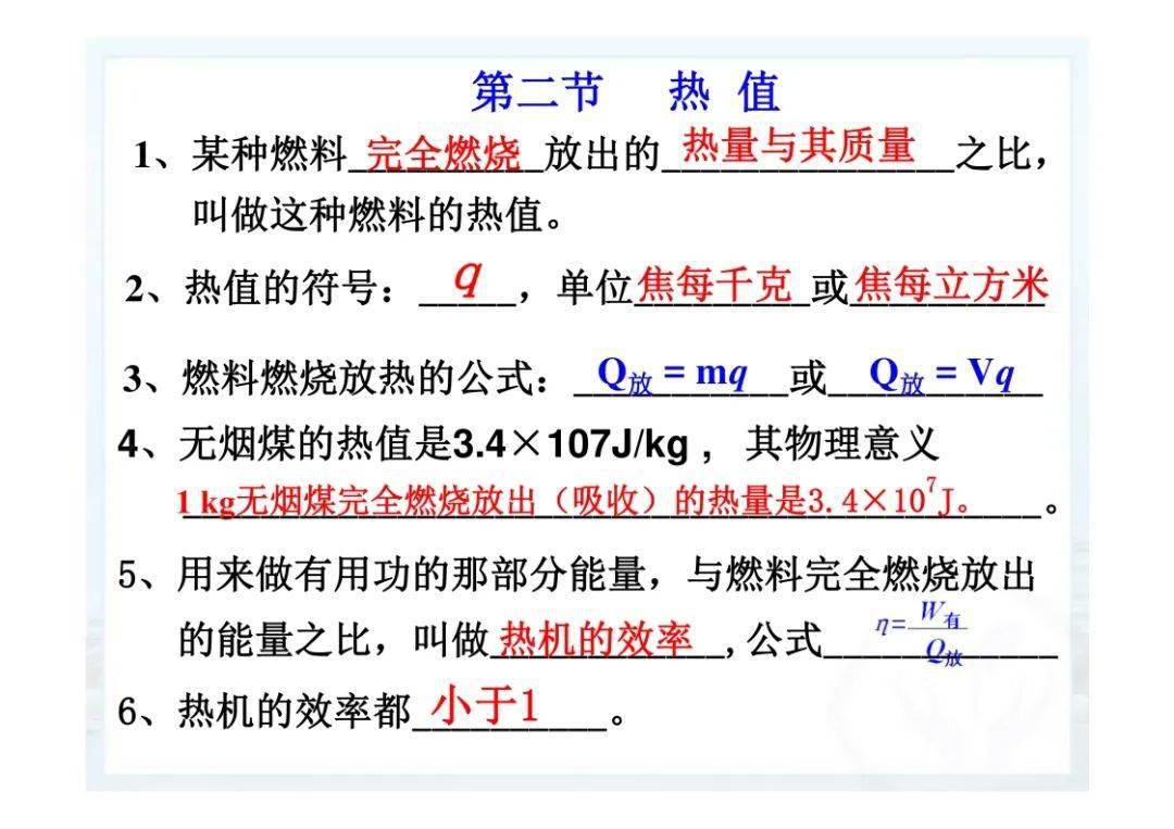 资料|初三上册期末物理知识点汇总