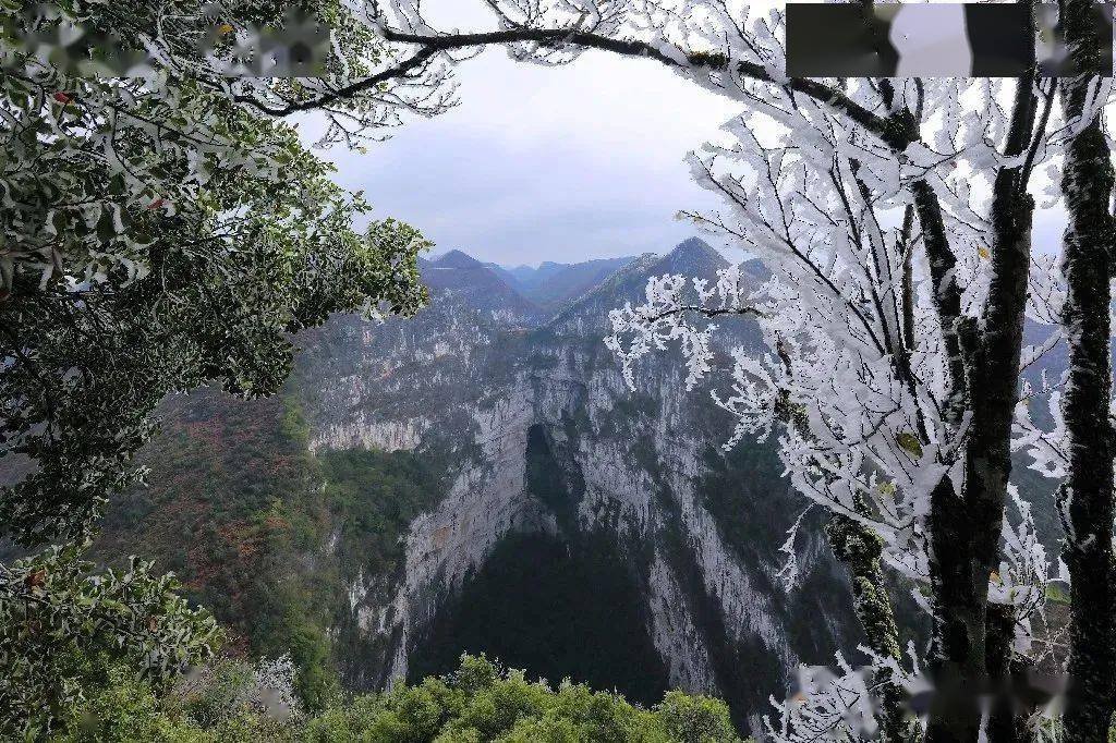 現新攝2021年元月9日,下雪後的岑王老山《老山雪景》王現新攝2018年1