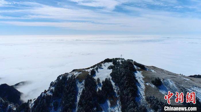 雪山|湖北神农架：云海流淌雪山间