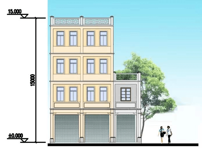 98高度计算示意图(3)新增明确建筑高度的计算:坡屋顶建筑高度计算至