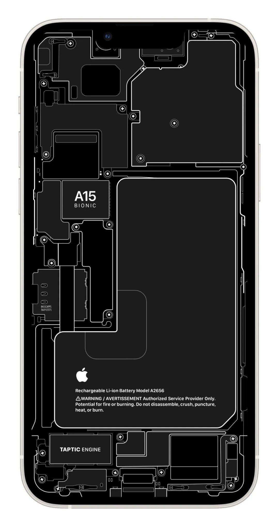 苹果手机内部结构壁纸图片
