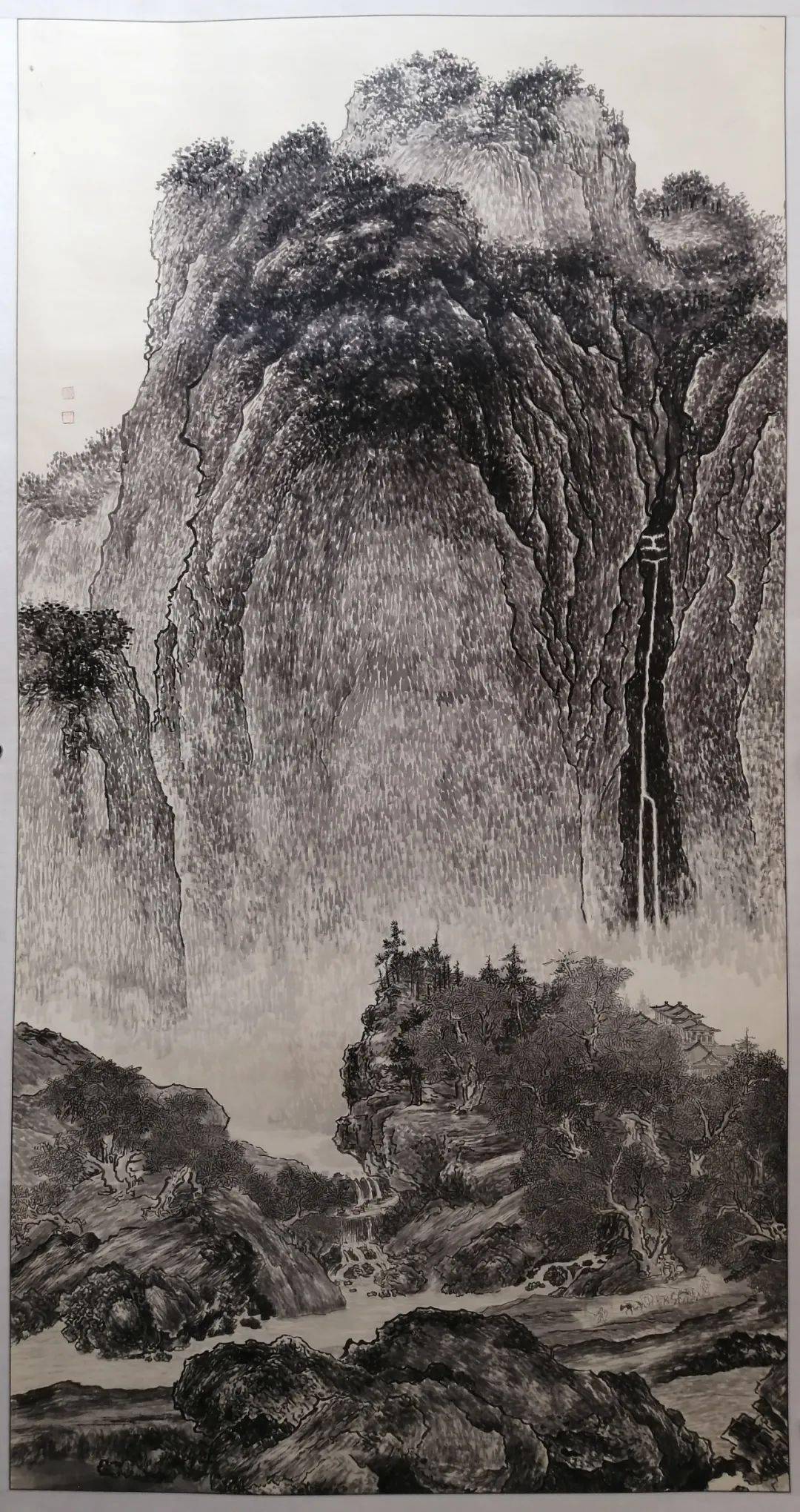 随性弄笔,脸有点墨