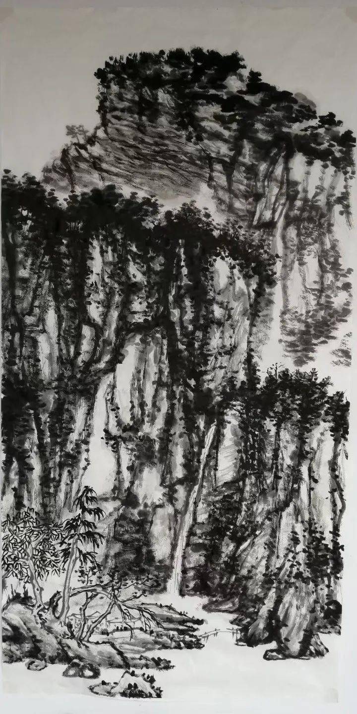 随性弄笔,脸有点墨