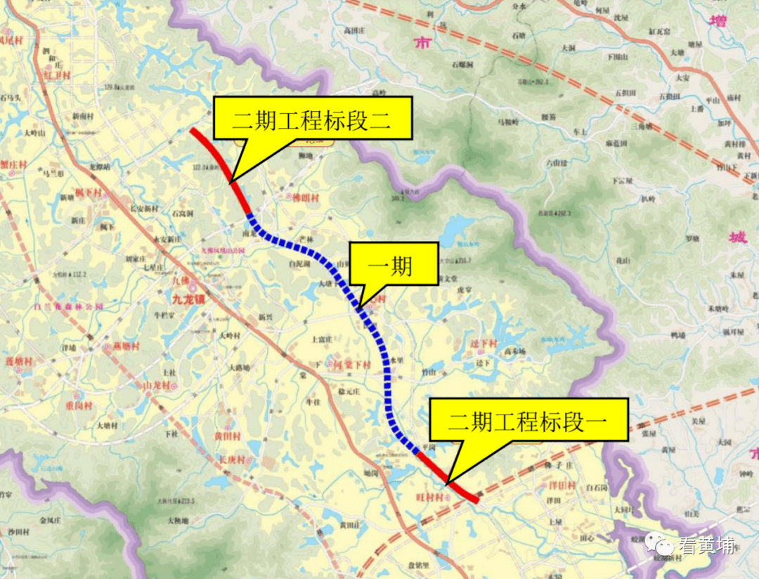 道路规划为城市快速路,整体设计速度80km/h(标段一设计车速为 60km/h)