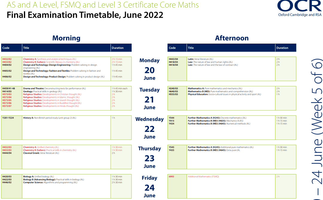 进行|最新官方反馈！2022年夏季A-level/GCSE考试将如期举行！（附考试时间表）