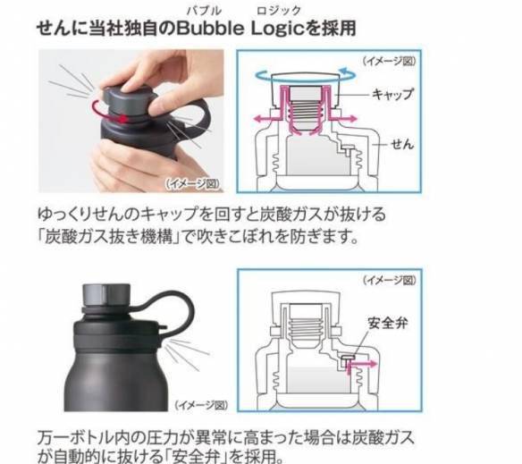 日厂商推出真空碳酸杯可以在保温杯安全放汽水了 瓶盖 小时 气体