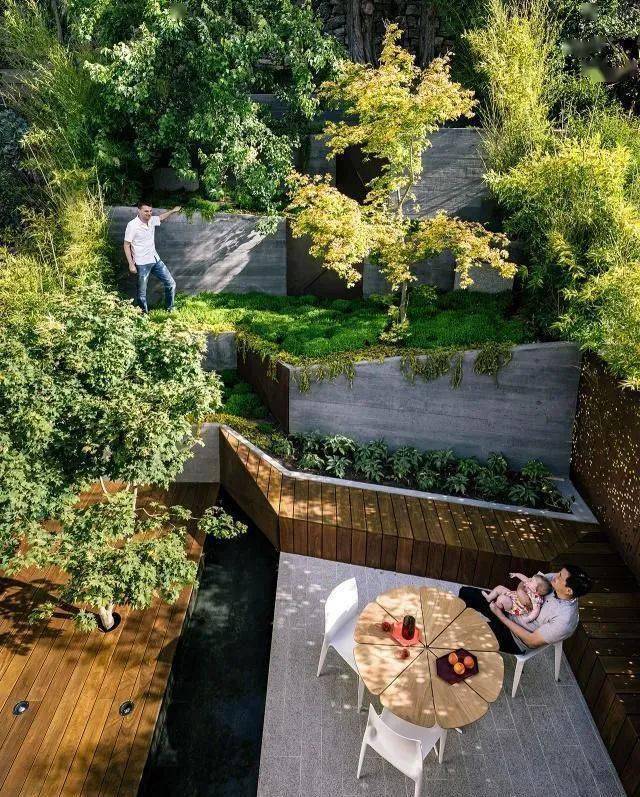 阶梯式庭院,比传统庭院还大气!_设计_休闲_花园