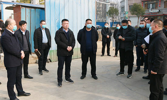 朱暑光一行先后到康达安置区,高庄外环路潘园安置