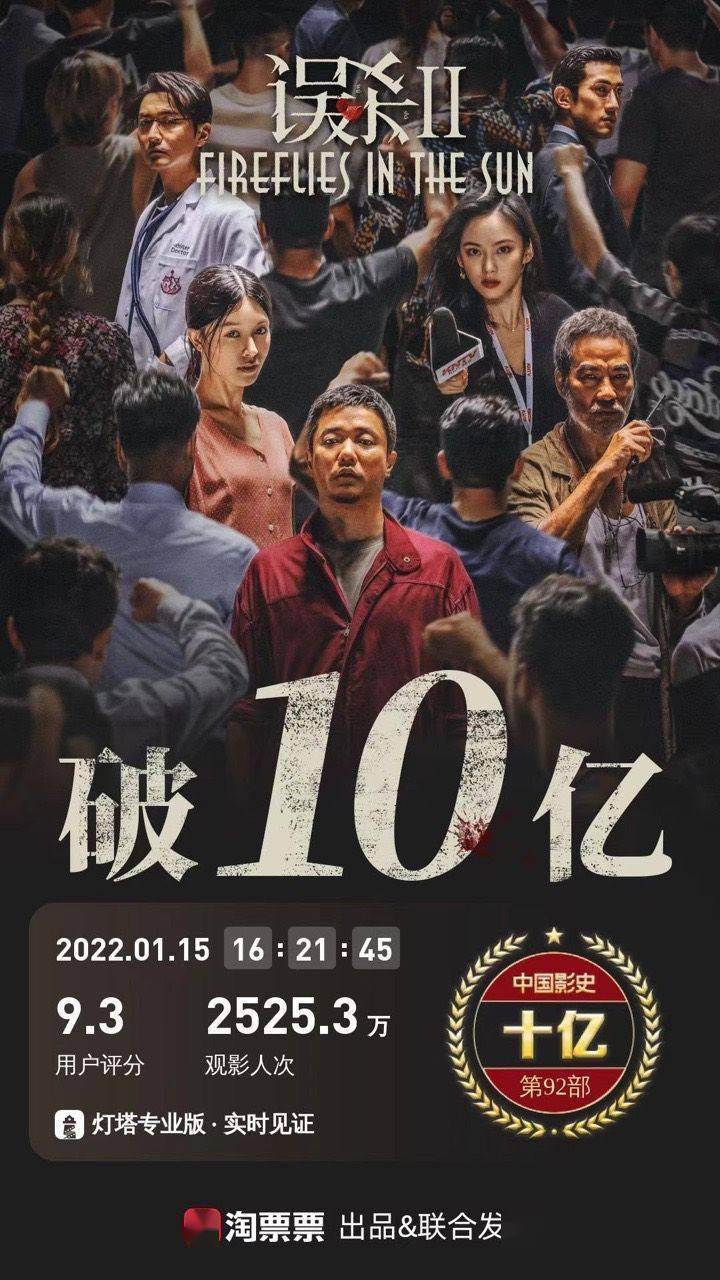 令全家|影史第92部，电影《误杀2》票房破10亿