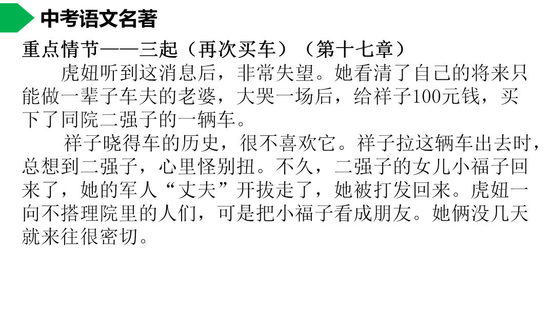 祥子|初中语文 | 七年级下册：《骆驼祥子》名著导读+思维导图 +考点合集，寒假预习必收！