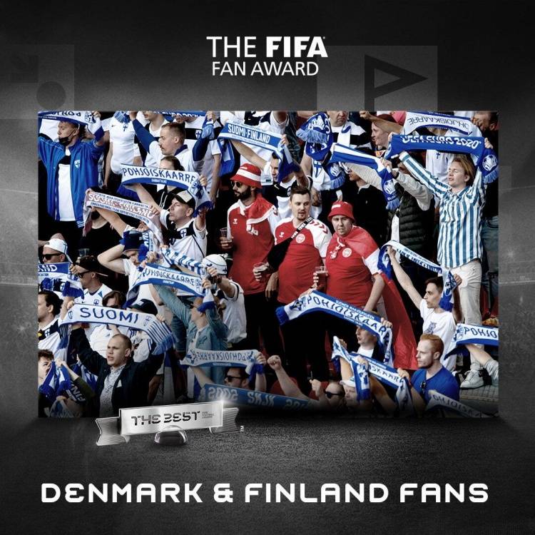 爆发|FIFA年度最佳球迷奖：欧洲杯上的丹麦和芬兰球迷