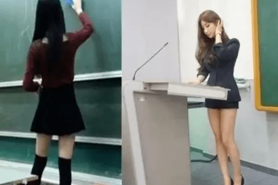 年轻女教师穿jk制服授课家长纷纷不满直言会让男孩分心