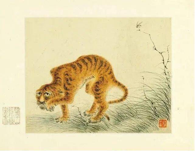 特大　虎画　彫峰 特大 虎画 彫峰
