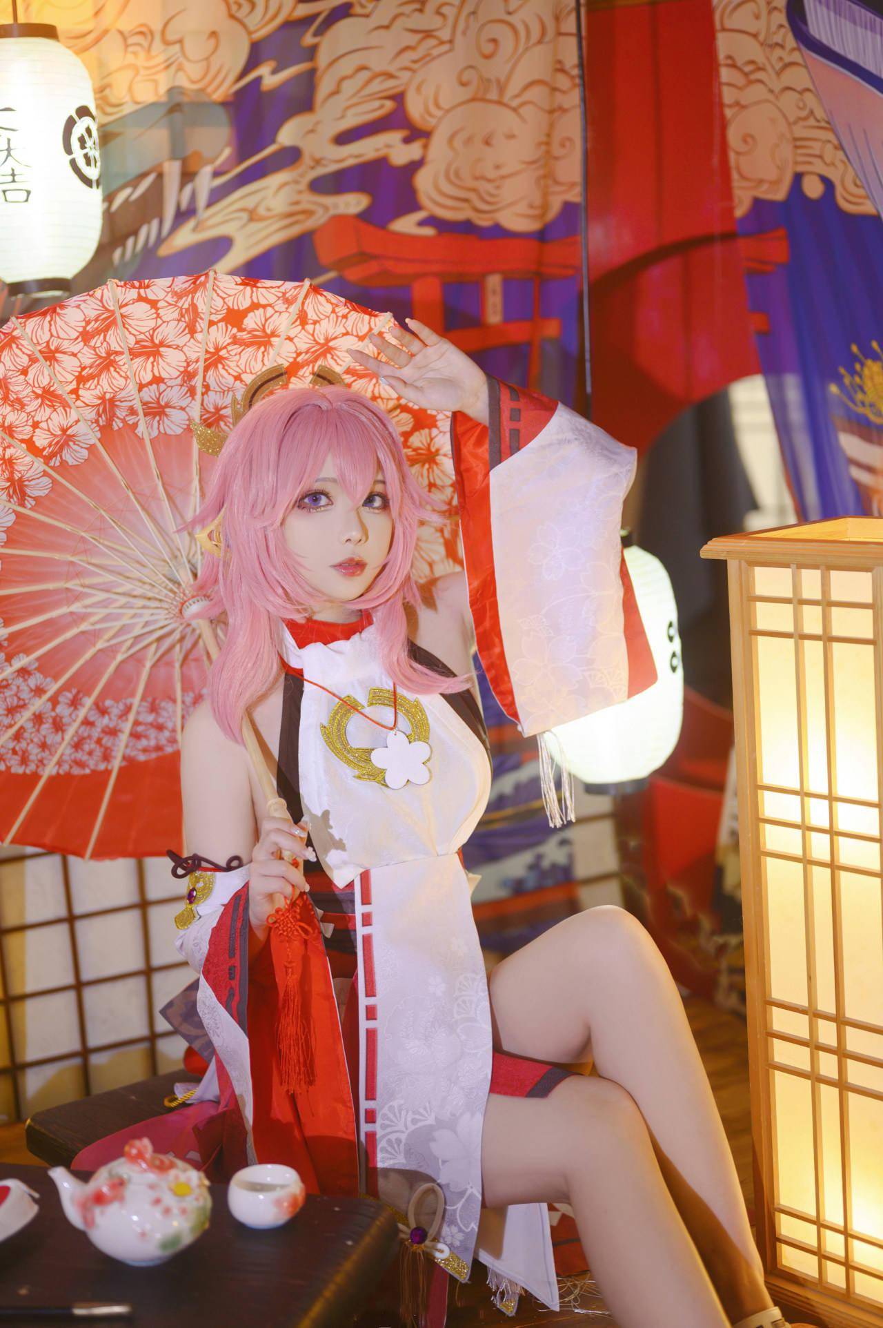 图片|《原神》八重神子Cosplay