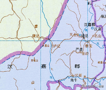 东汉安帝延光二年(123年),以西部都尉分置蜀郡蜀国都尉,领汉嘉,严道