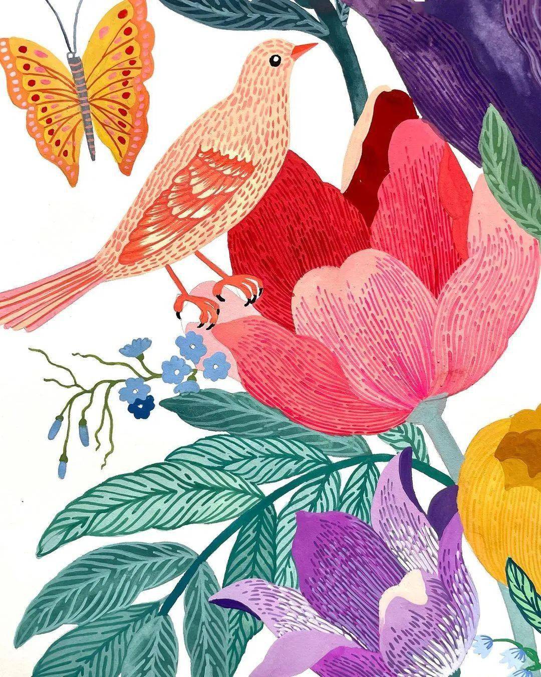 哇塞原来水彩平涂也这么美超强的装饰效果张张动人心魄我反手就是一个