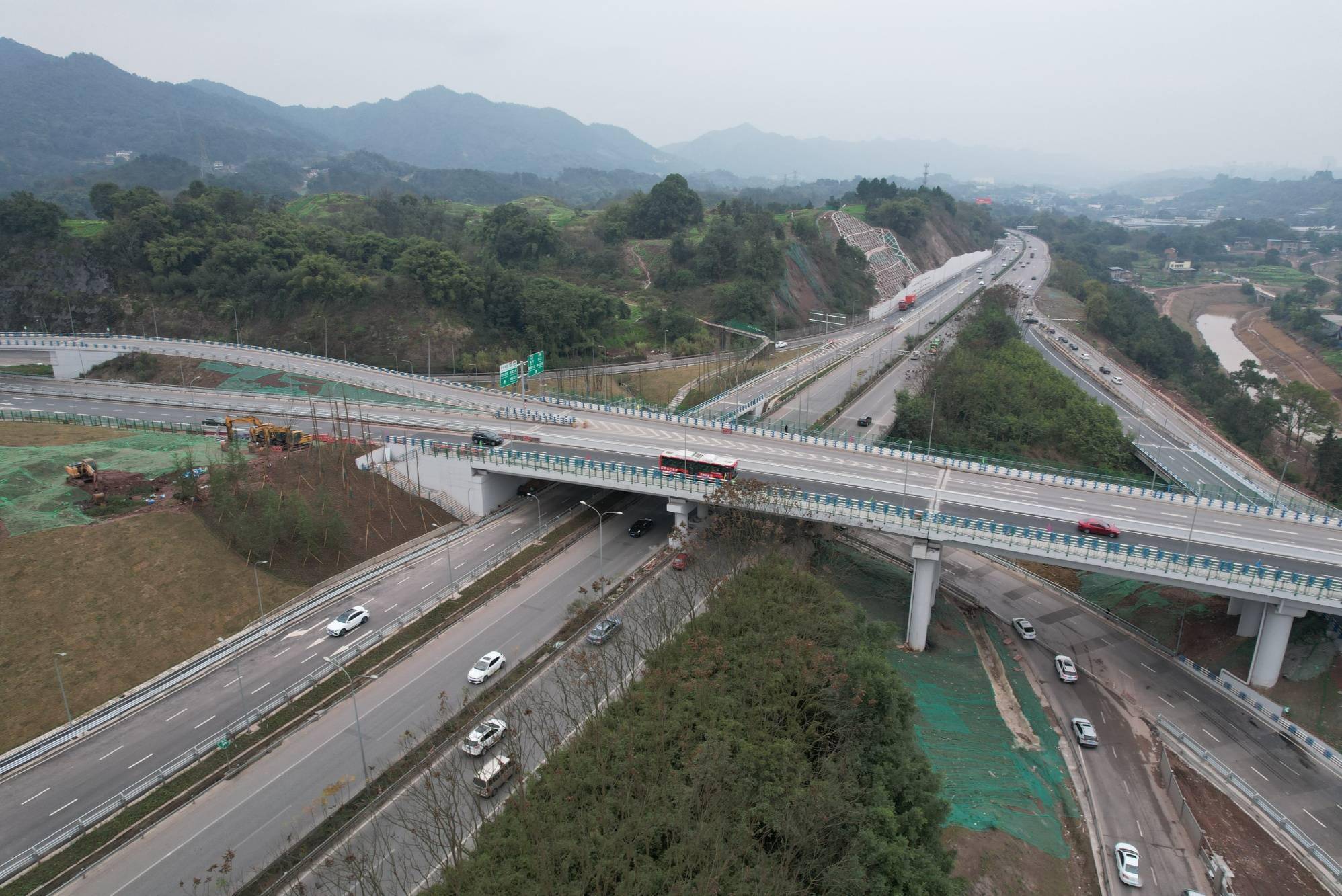 重慶南環立交改造工程全線建成通車_巴南區_渝湘_界石鎮