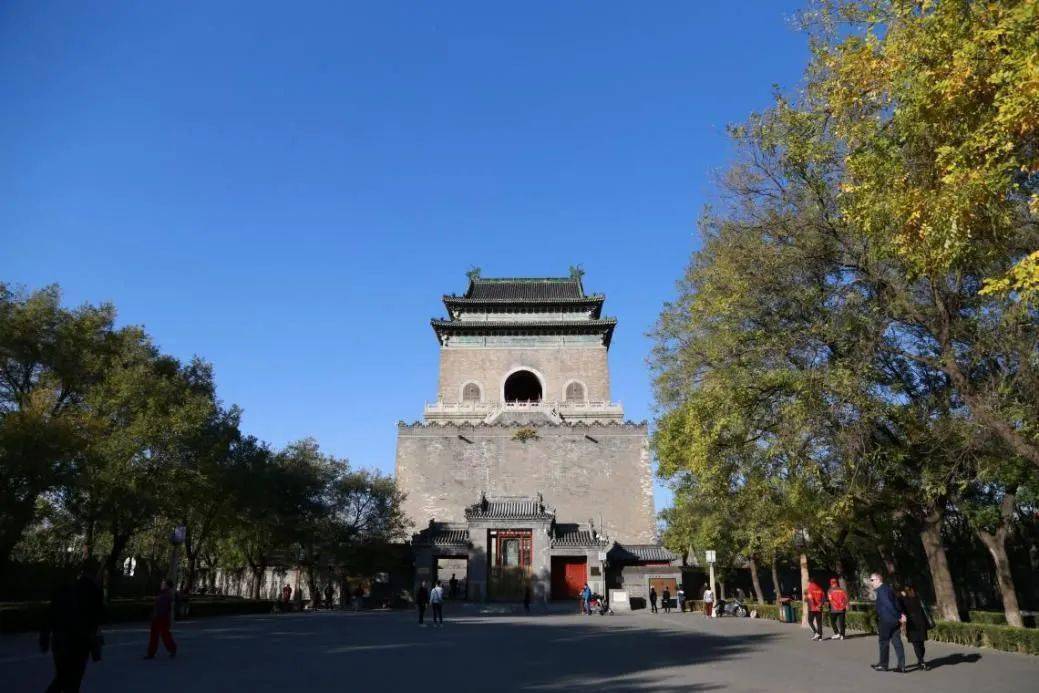 北京中轴线钟楼鼓楼