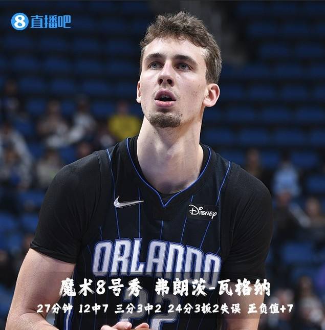 NBA|「菜鸟观察」小瓦格纳高效24分 琼斯19分7板5断 杰伦-格林17+5+5