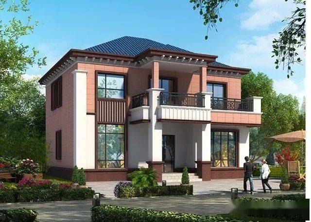 2022新款二层农村别墅,各种风格自建别墅20几万就能开建_生活_堂屋_大