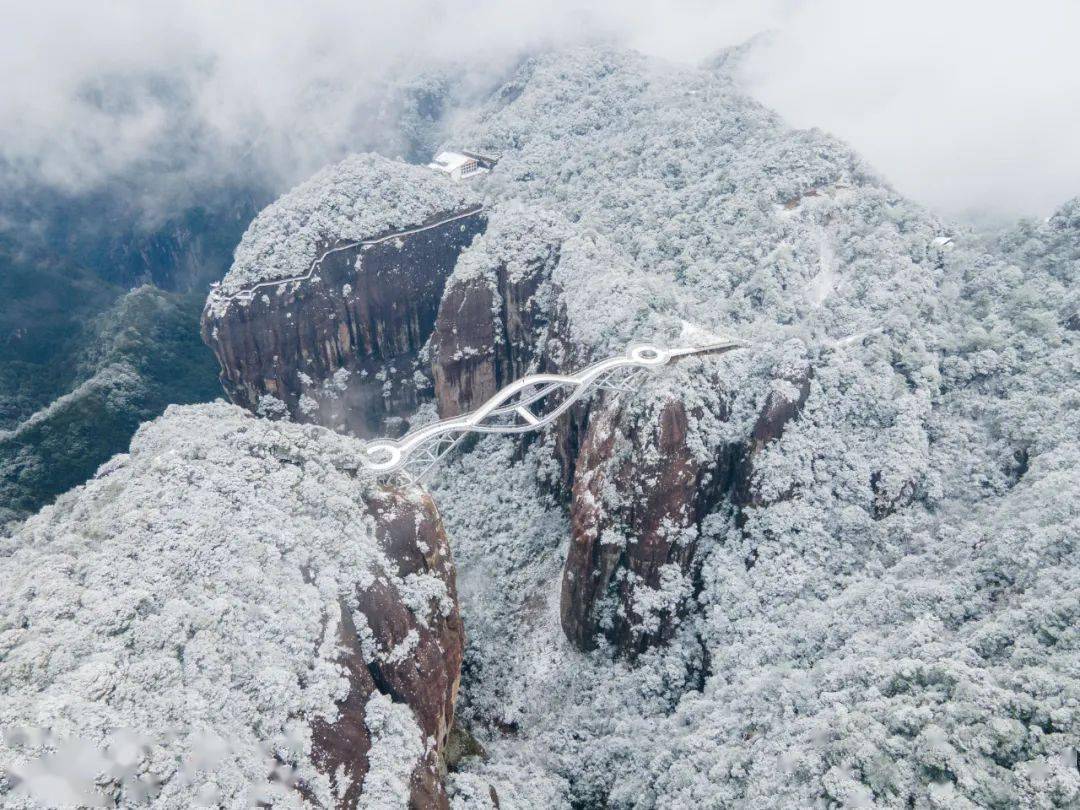 神仙居用一场盛世雪景在这农历岁末之际神仙居的这场雪终于如约而至啦