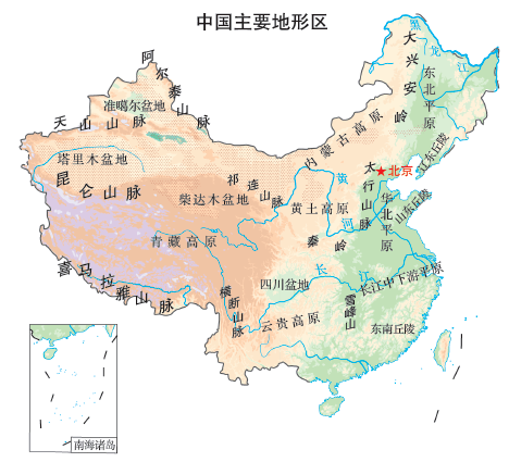 上百张中国地理彩图,直接收藏!_教学_地图_事物