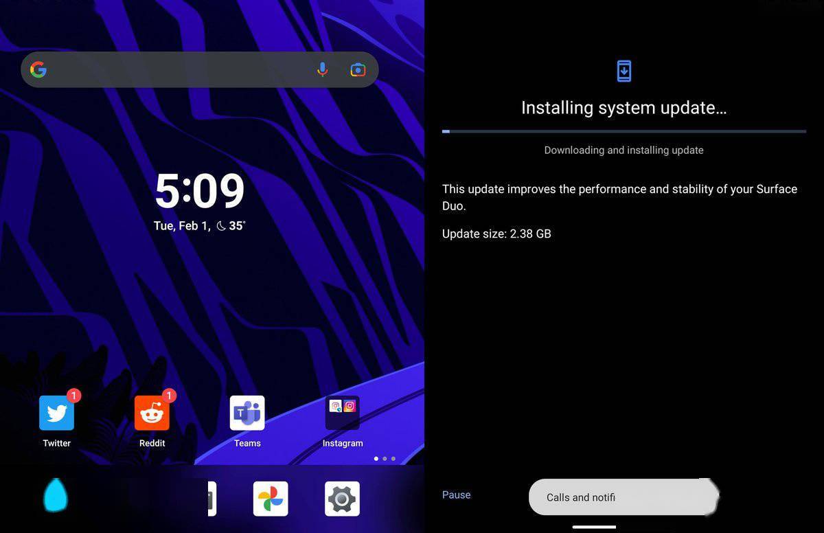 微软 Surface Duo 双屏机 AT&T 定制版开始推送安卓 11 系统更新