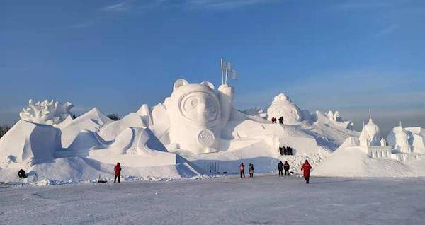 太阳岛|东北冰雪故事 ① 我在太阳岛上做雪雕