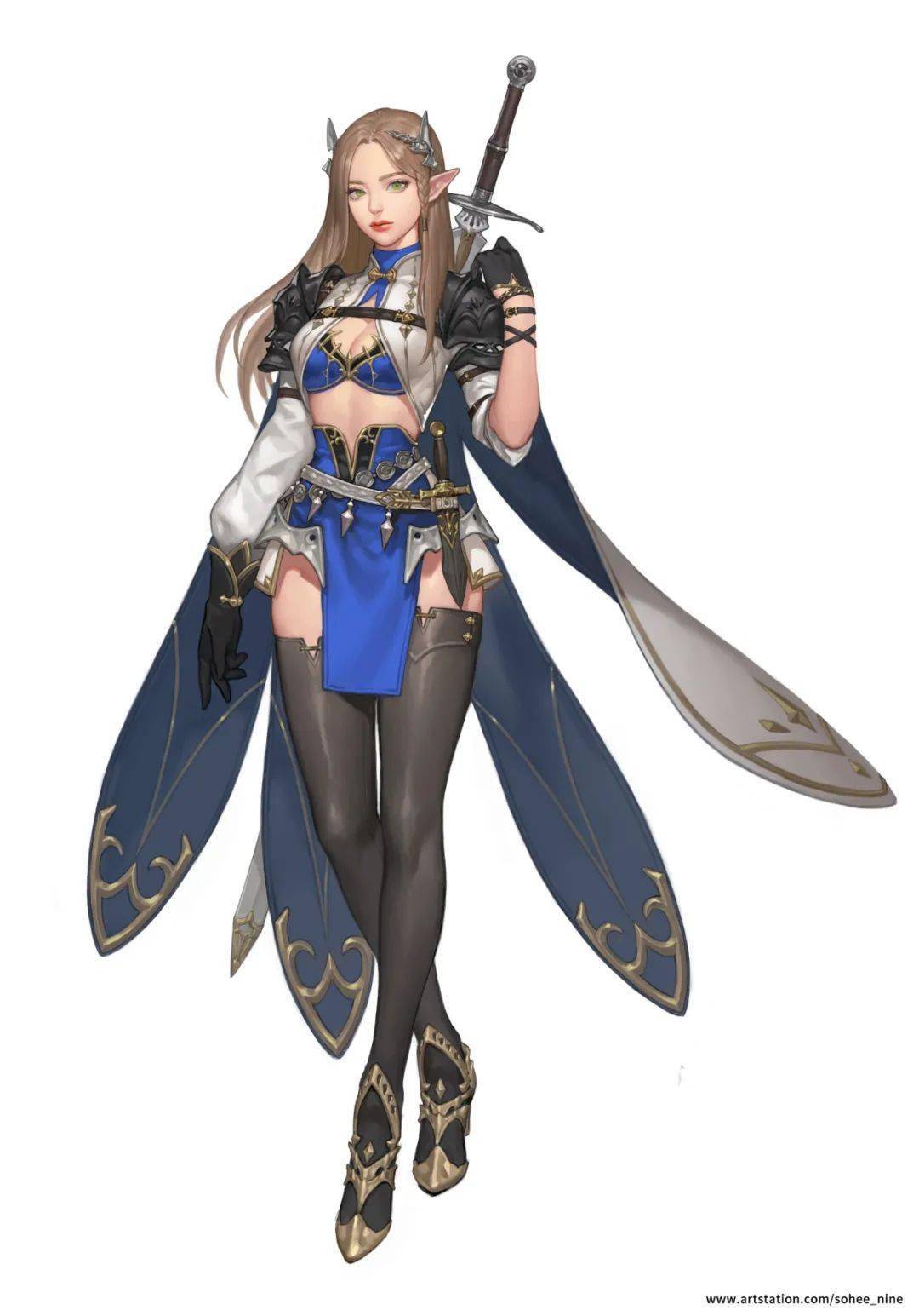 日韩角色cg合集人物立绘原画游戏动漫资料图集美术素材