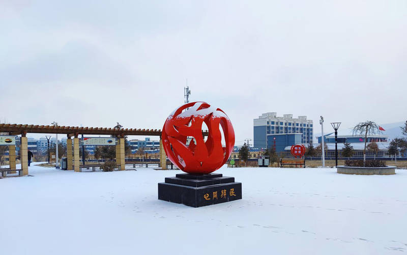 古浪：瑞雪兆丰年 立春后首场降雪美如画